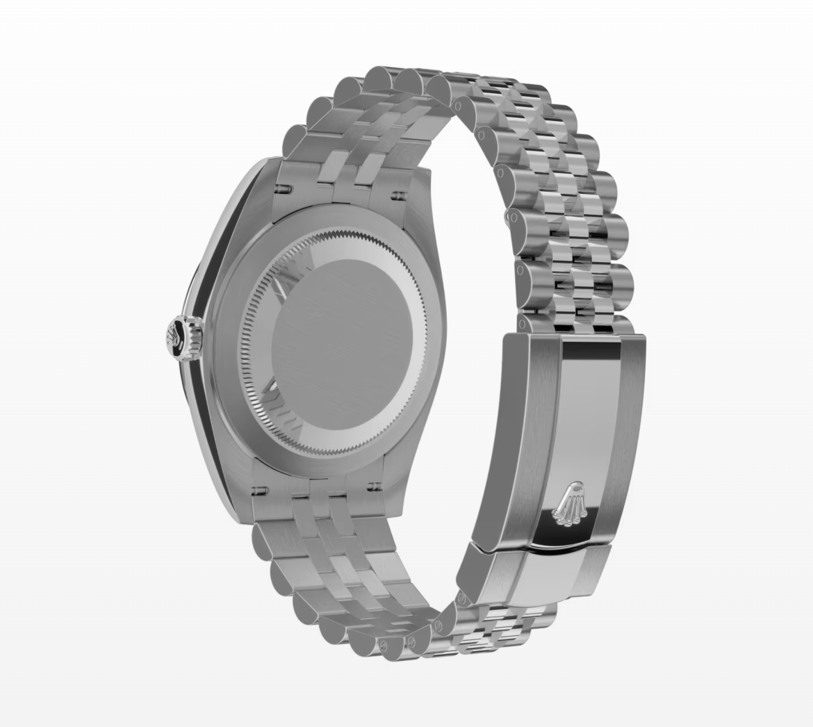 Rolex Datejust 41 Oystersteel and White Gold (Rolesor) Rhodium Slate Diamond Dial Jubilee Bracelet 126334