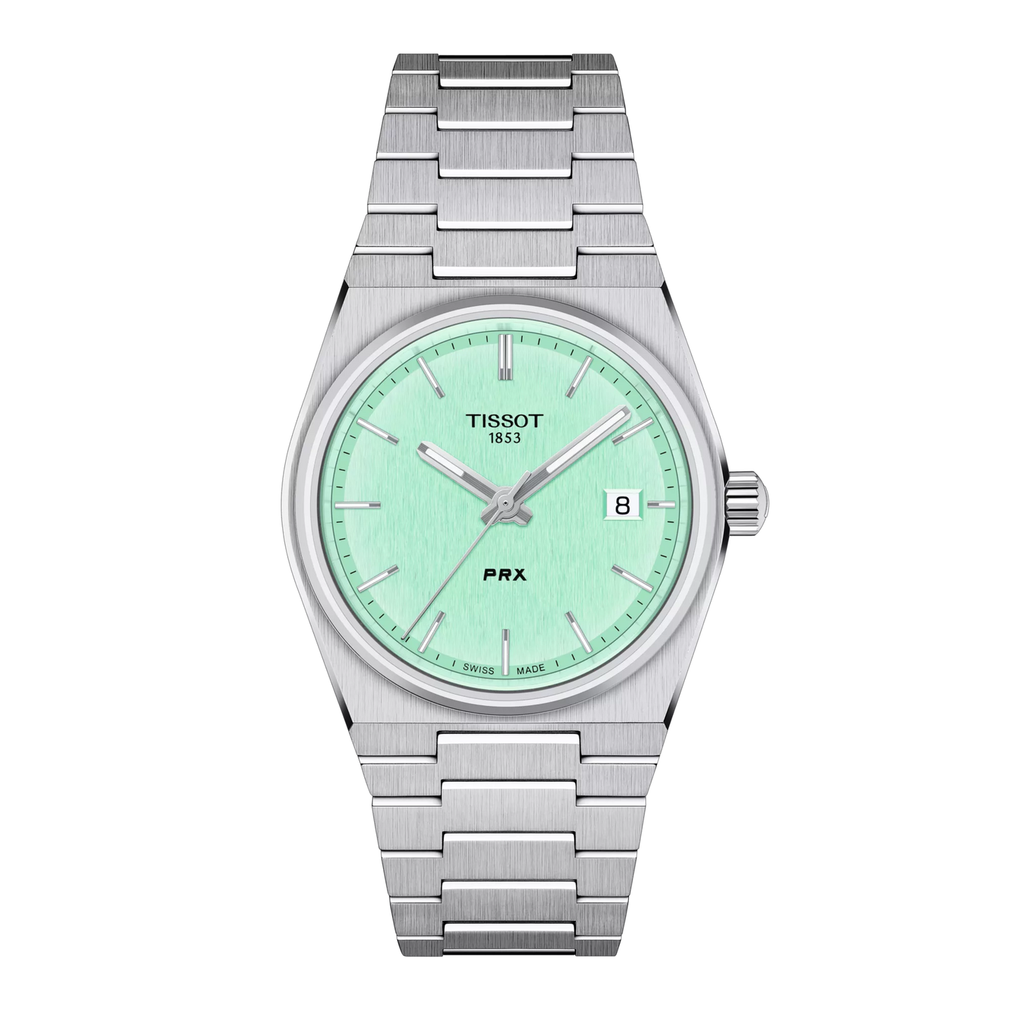 Tissot  PRX 35mm Quartz Light Green Dial Stainless Steel Bracelet T137.210.11.091.00