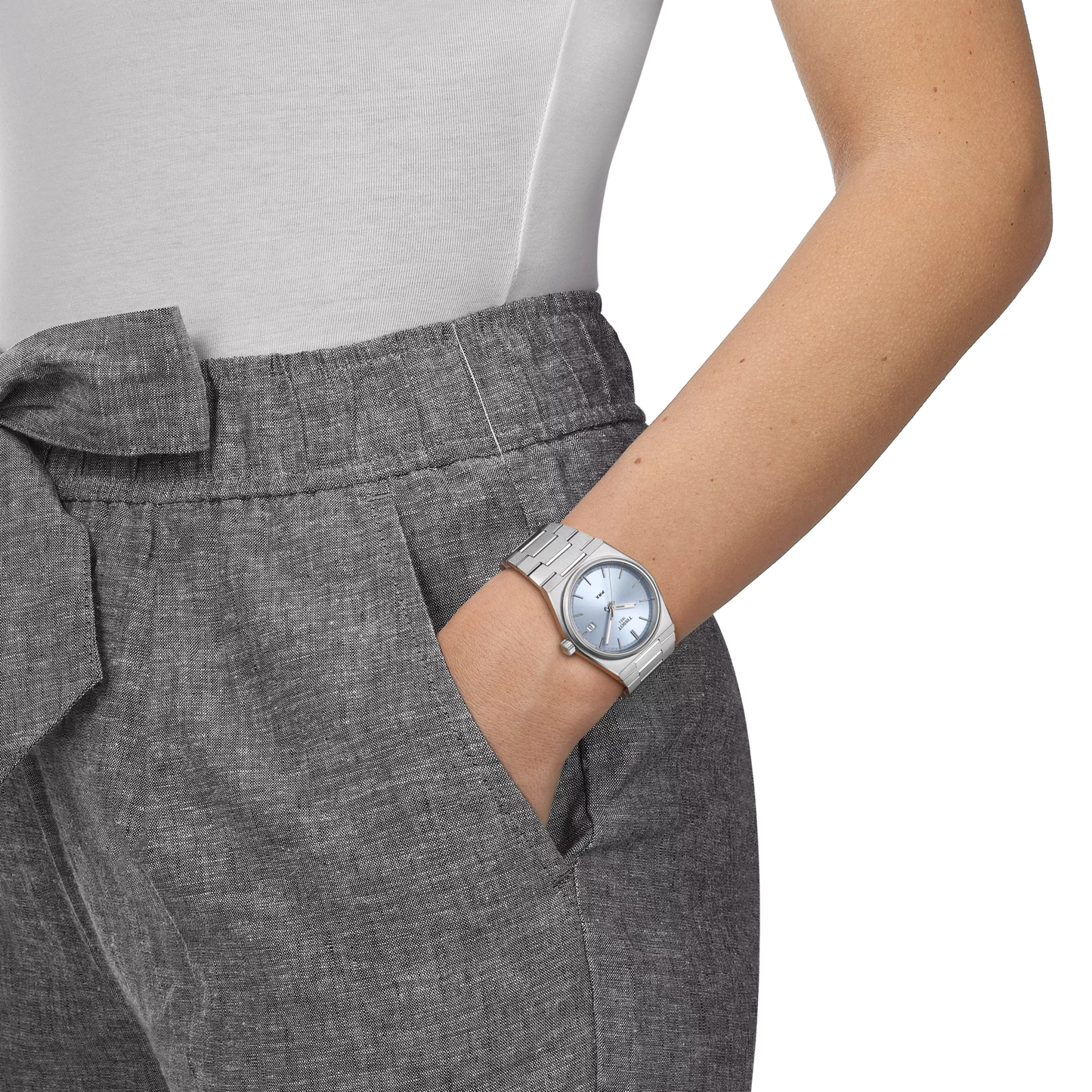 Tissot PRX 35mm Quartz Light Blue Dial Steel Bracelet T137.210.11.351.00