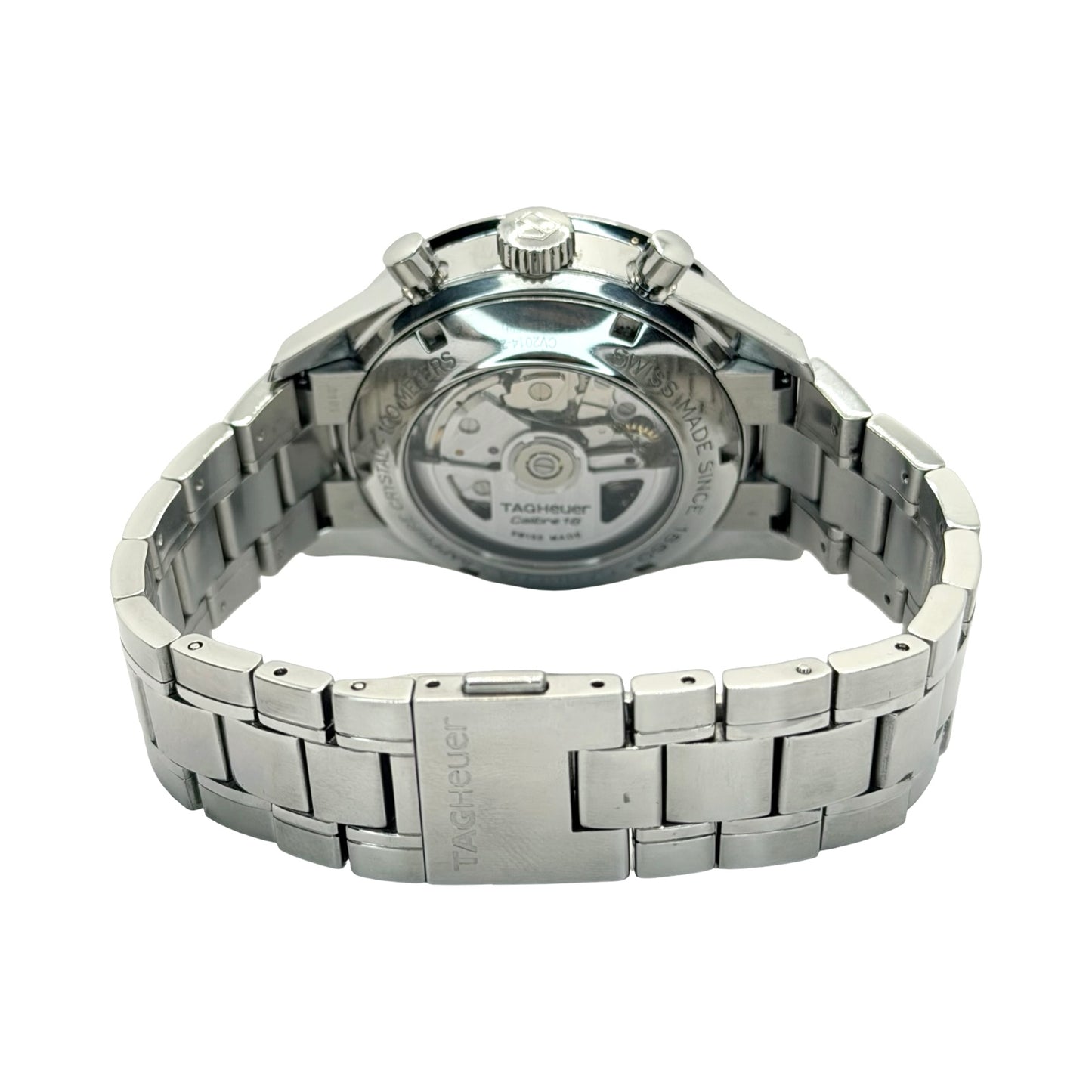 TAG Heuer Carrera Automatic Chronograph Black Dial Steel Bracelet CV2014.BA0794