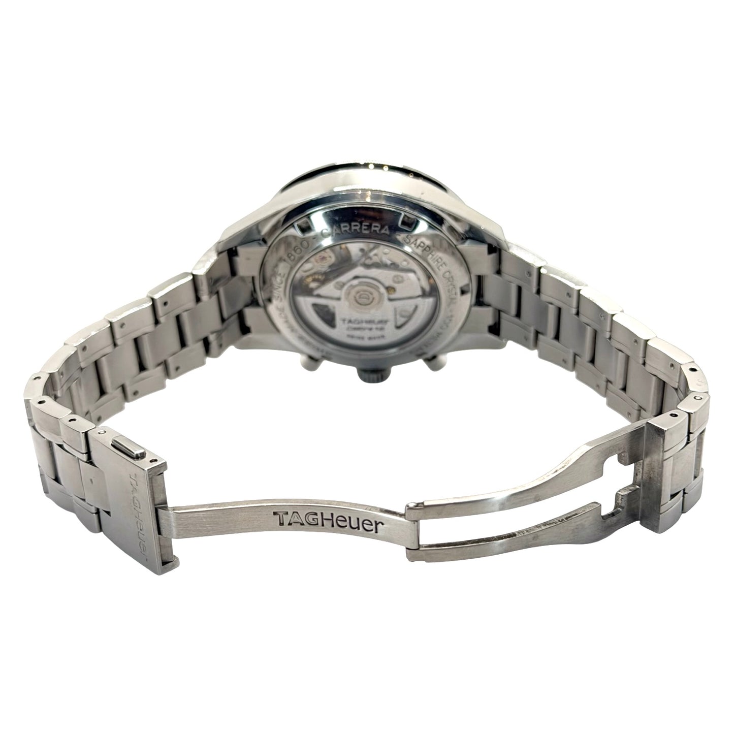 TAG Heuer Carrera Automatic Chronograph Black Dial Steel Bracelet CV2014.BA0794