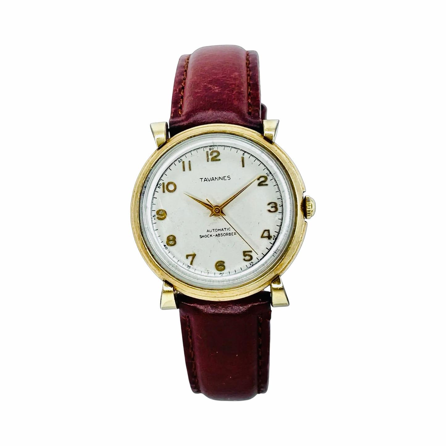 Vintage Goldfilled Tavannes Automatic Shock Absorber Watch 33mm C.1948