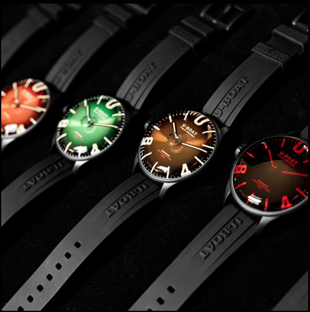 U-BOAT DARKMOON 44MM GREEN PVD SOLEIL CODE 8698/D