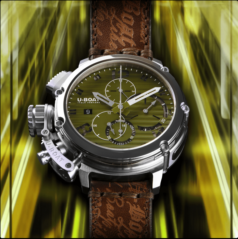 U-BOAT CHIMERA 46MM CHRONO SS VERDE REF. 9591