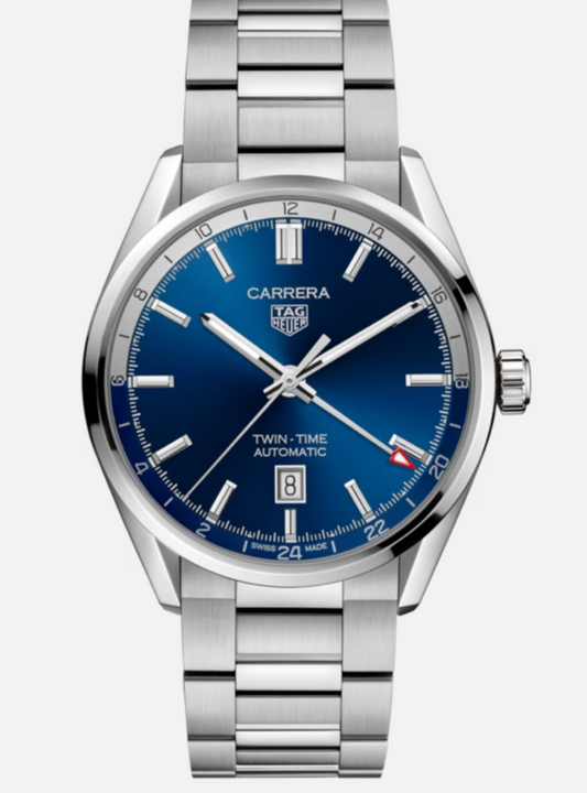 TAG Heuer Carrera Twin Time Blue Sunray Dial WBN201A.BA0640