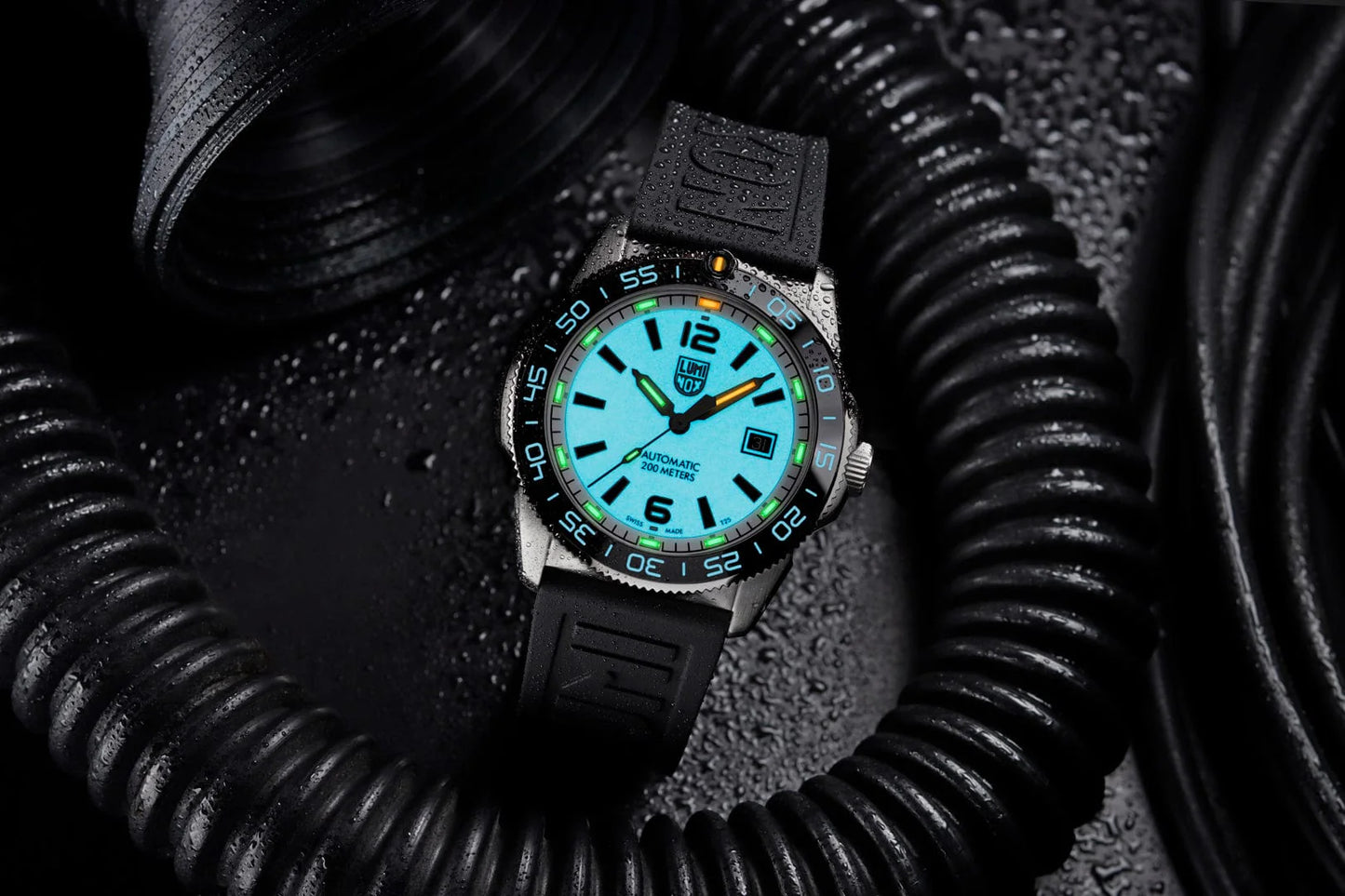 Luminox Pacific Diver Automatic Midnight Mariner Dive Watch 42mm White Full Lume Dial XS.3101.H.SET