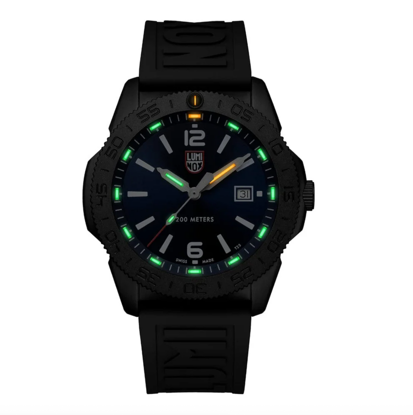 Luminox Pacific Diver 44mm Quartz Blue Dial IP Black Stainless Steel/Rubber XS.3123.B