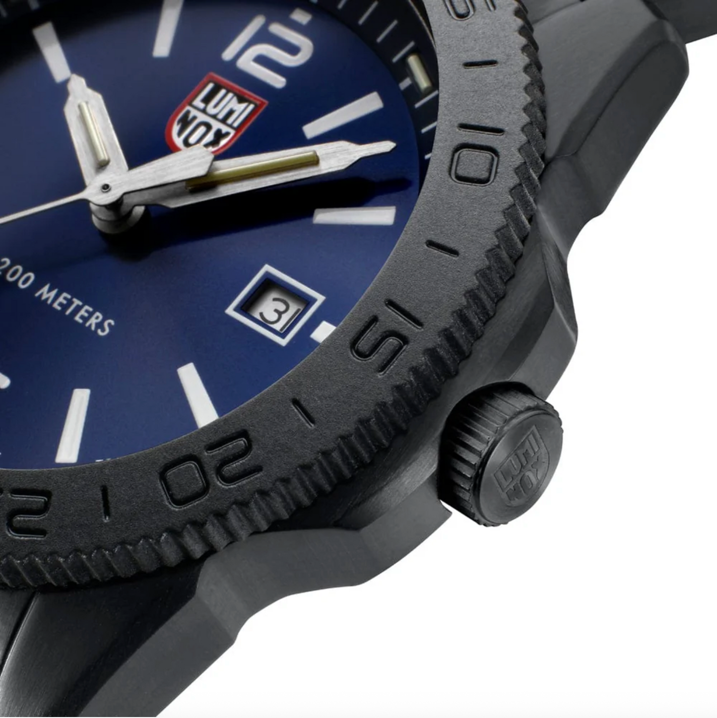 Luminox Pacific Diver 44mm Quartz Blue Dial IP Black Stainless Steel/Rubber XS.3123.B