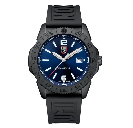 Luminox Pacific Diver 44mm Quartz Blue Dial IP Black Stainless Steel/Rubber XS.3123.B