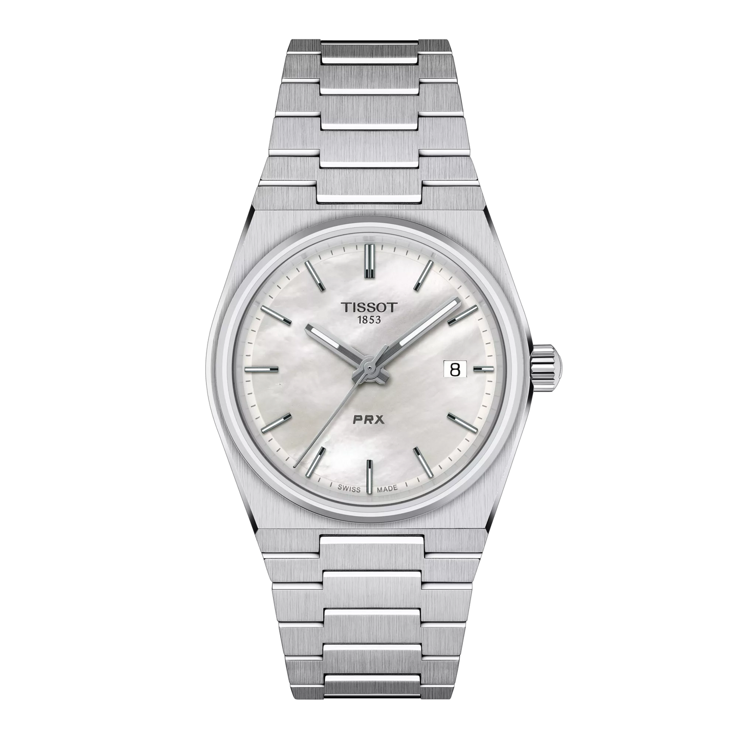 Tissot PRX 35mm Quartz White Mother-of-Pearl Dial Steel Bracelet T137.210.11.111.00