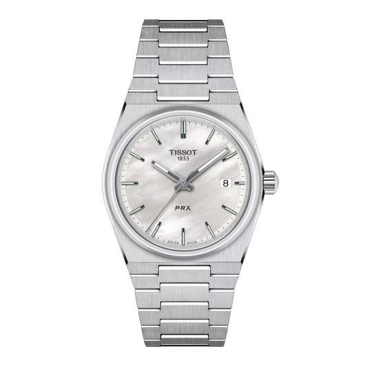 Tissot PRX 35mm Quartz White Mother-of-Pearl Dial Steel Bracelet T137.210.11.111.00