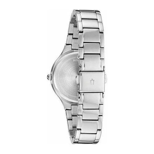 Bulova Women's Stainless Steel Mother-of-Pearl and Crystal Watch 96L262