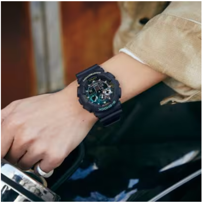 G-Shock GA-100 Series Black/Rust GA100RC-1ACR