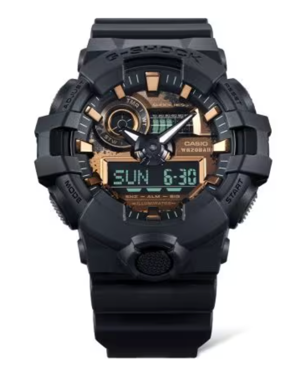 G-Shock GA-700 Series Analog Digital Black/Copper  GA-700RC-1ACR