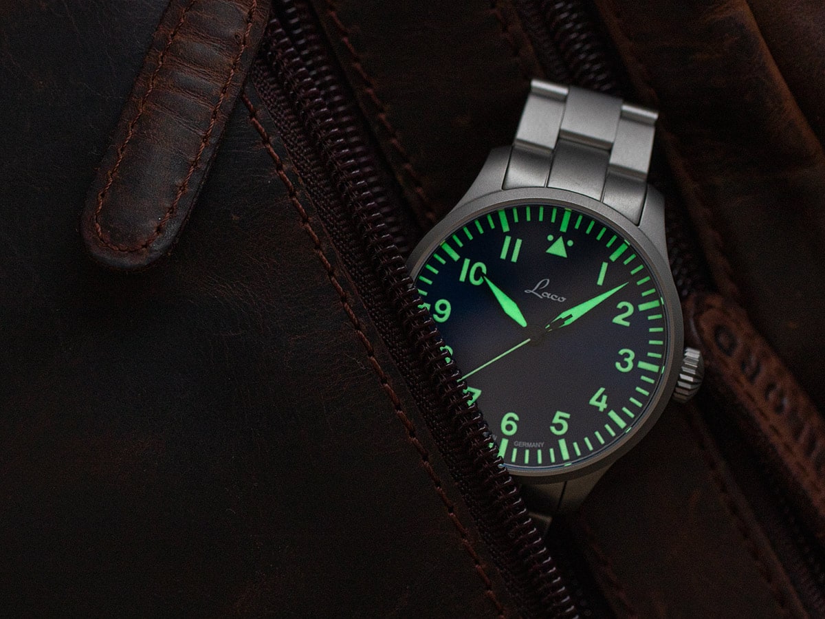 Laco Pilot Watches BASIC Augsburg Blaue Stunde 39 MB Ref.862102.MB