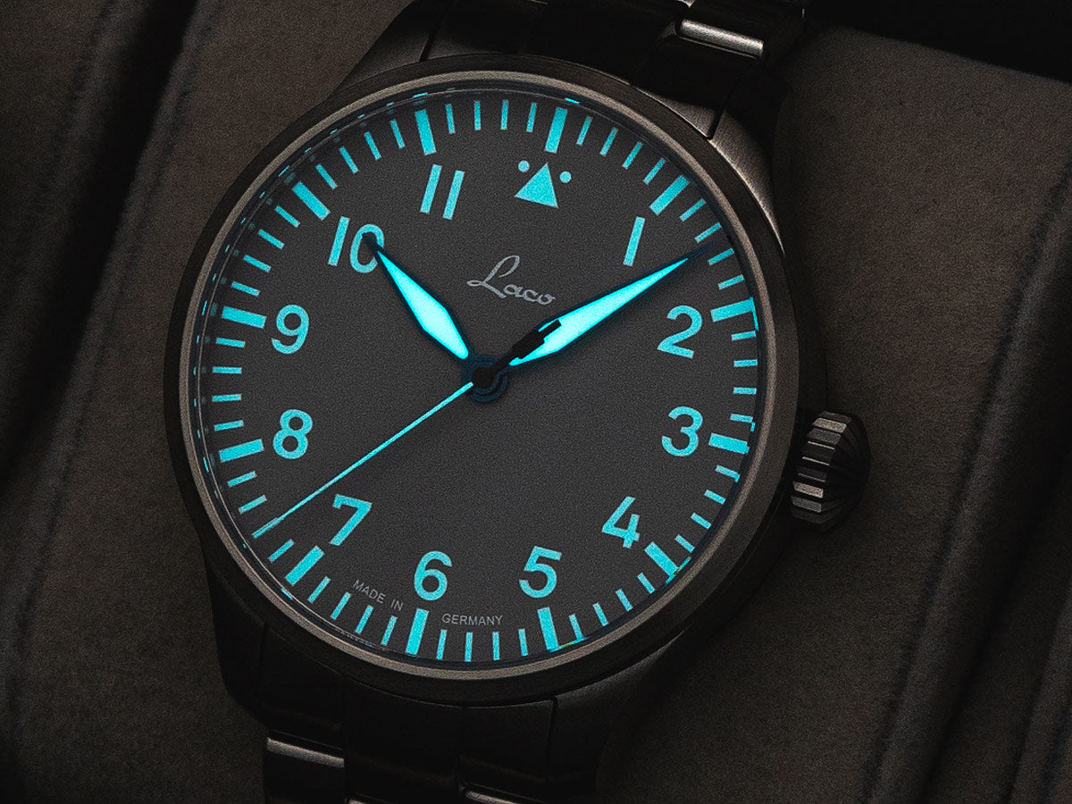 Laco Pilot Watches Basic Augsburg Grau 42 MB 862158.MB