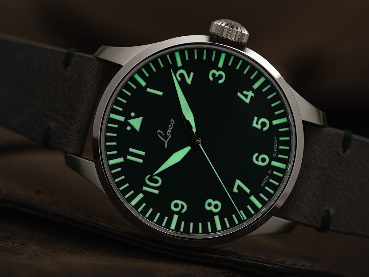 Laco Pilot Watches Basic Augsburg Grün 42 Automatic 862178