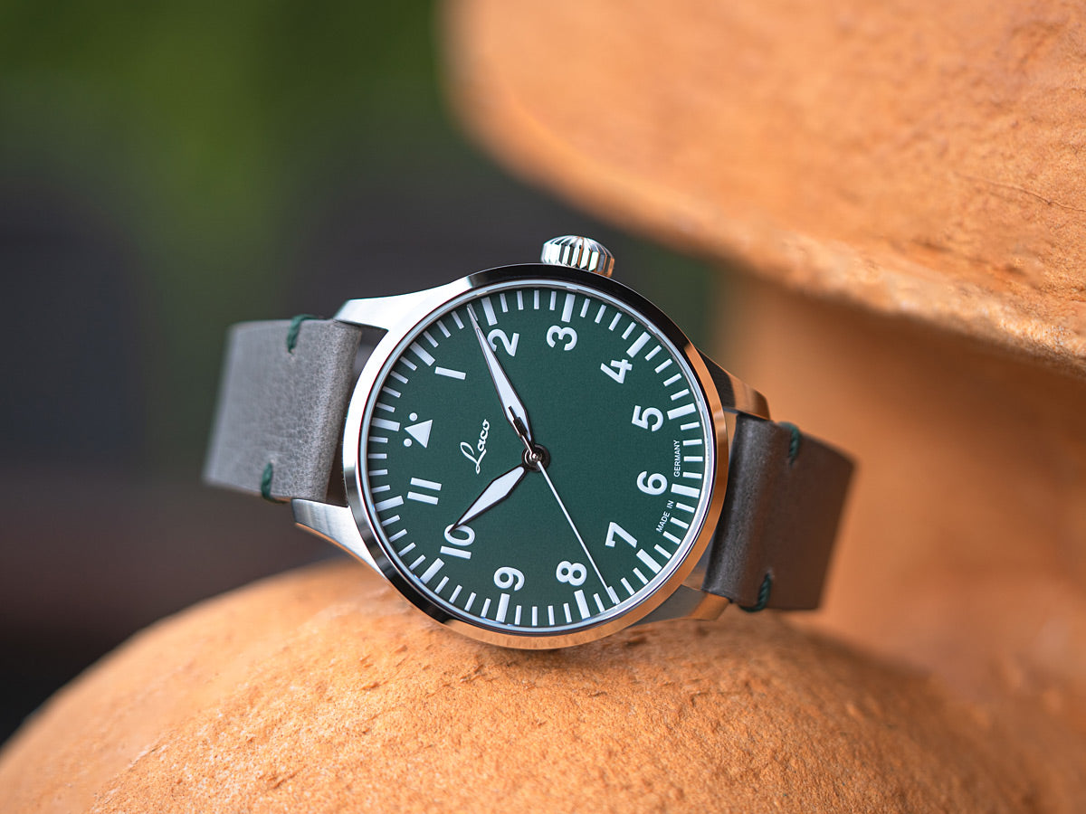 Laco Pilot Watches Basic Augsburg Grün 42 Automatic 862178