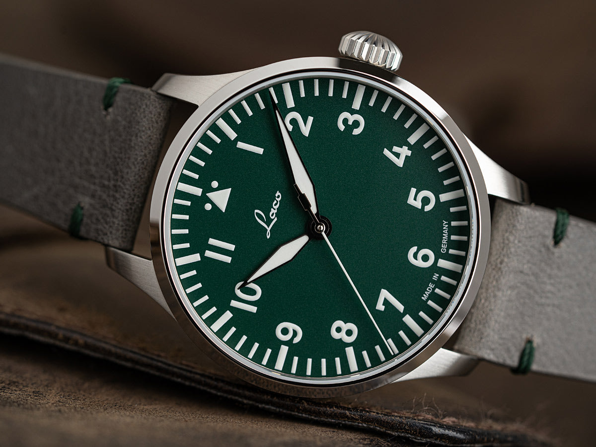 Laco Pilot Watches Basic Augsburg Grün 42 Automatic 862178