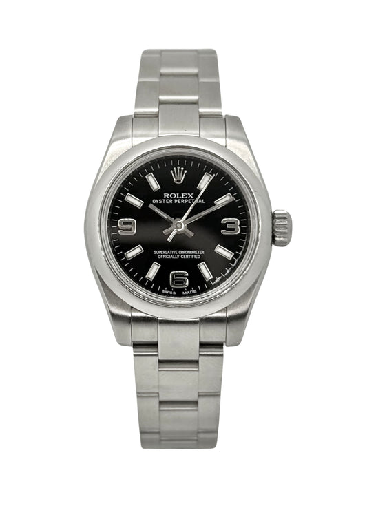 Rolex Oyster Perpetual 26mm Black Dial No Date 176200