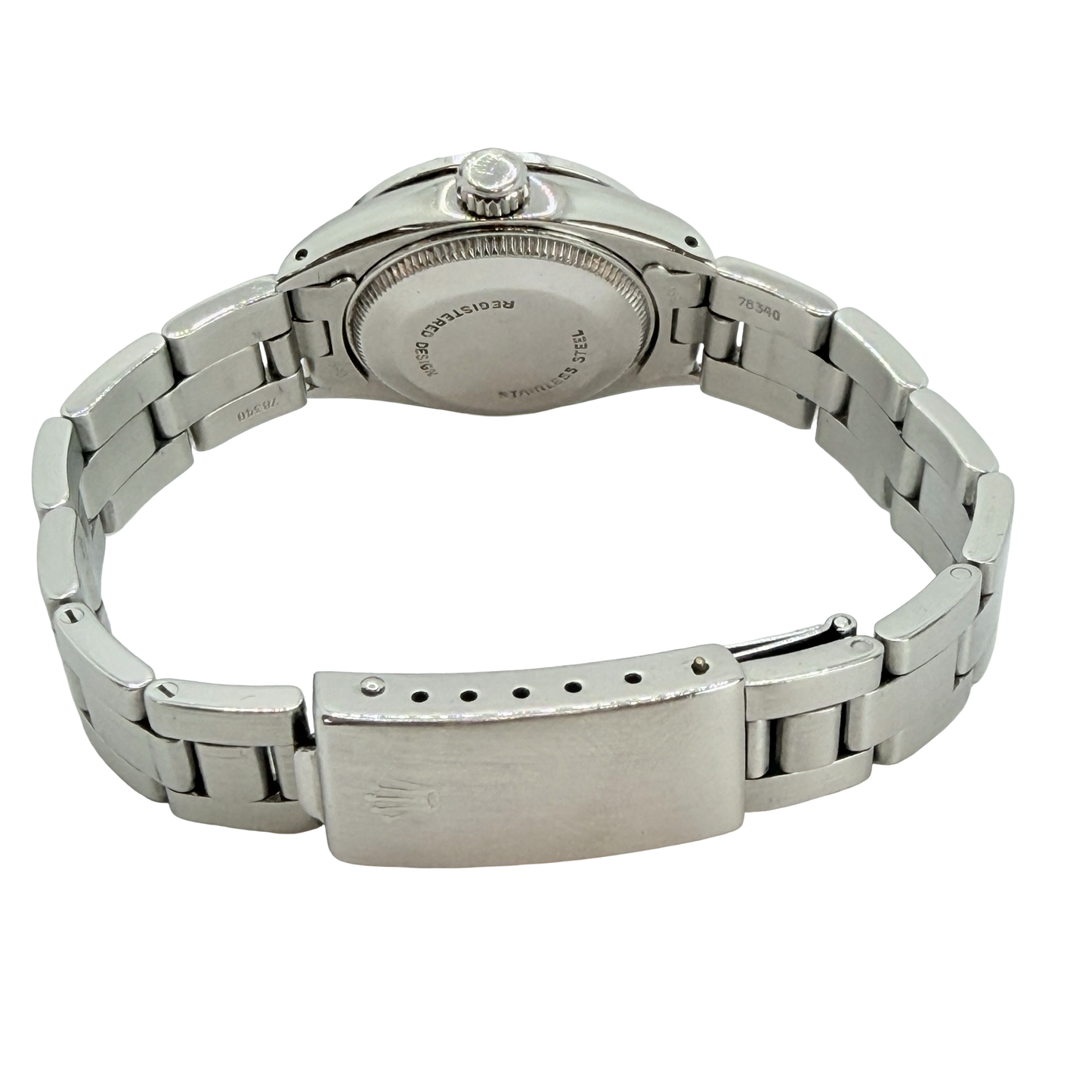 Rolex Datejust 26mm Silver Diamond Dial Diamond Bezel Steel Oyster Bracelet Ref.6916 C.1980