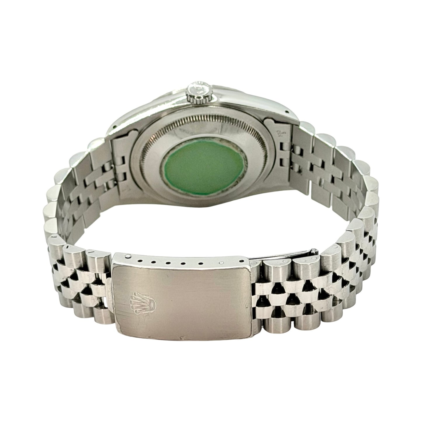 Rolex Datejust 36mm Ivory Sunburst Dial Steel Engine Turned Bezel Jubilee Bracelet 16220