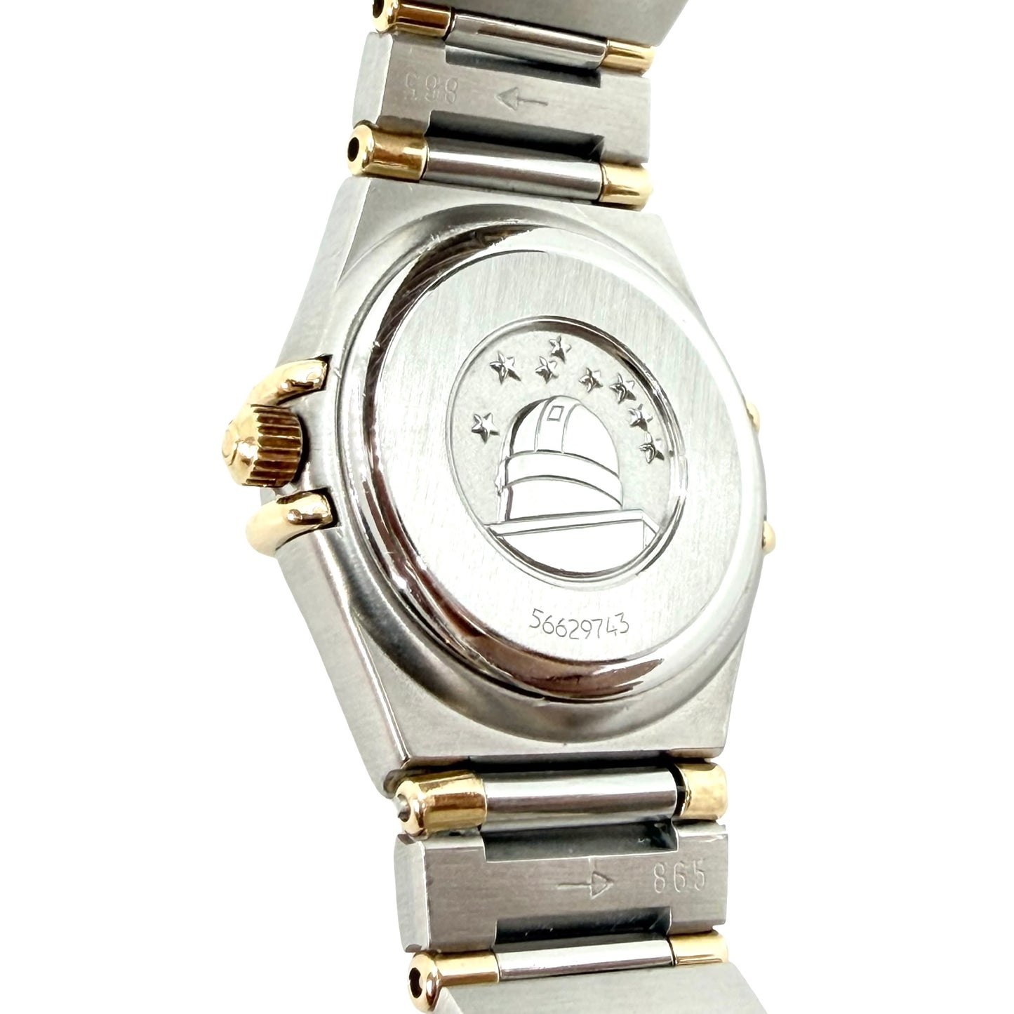 Omega Constellation Quartz Mini 22.5 mm 18K Gold Half Bar and Stainless Steel Champagne Dial 1362.10.00