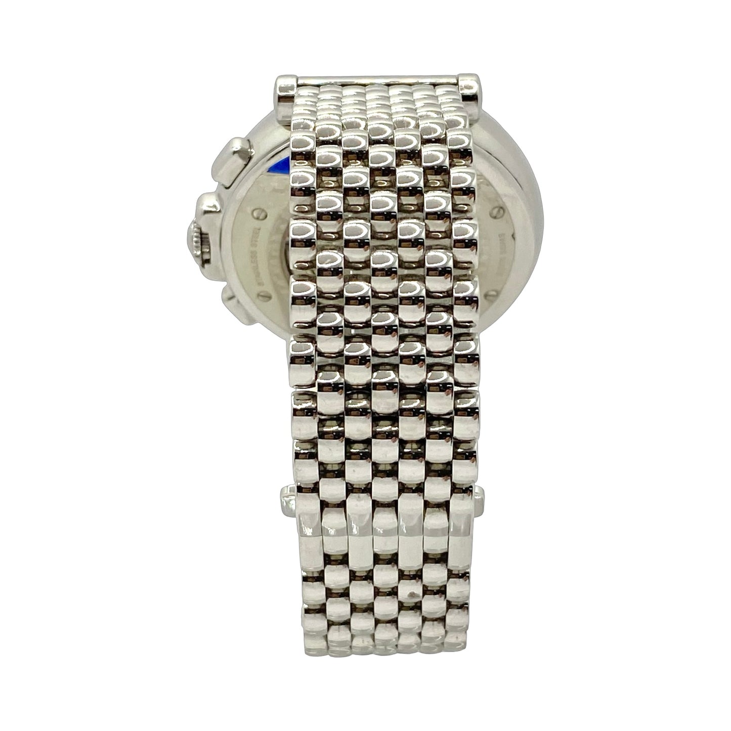 Milus Zetios Joaillerie Automatic Chronograph Date Mother-of-Pearl Dial Diamond Bezel on Steel Bracelet  ZETC023