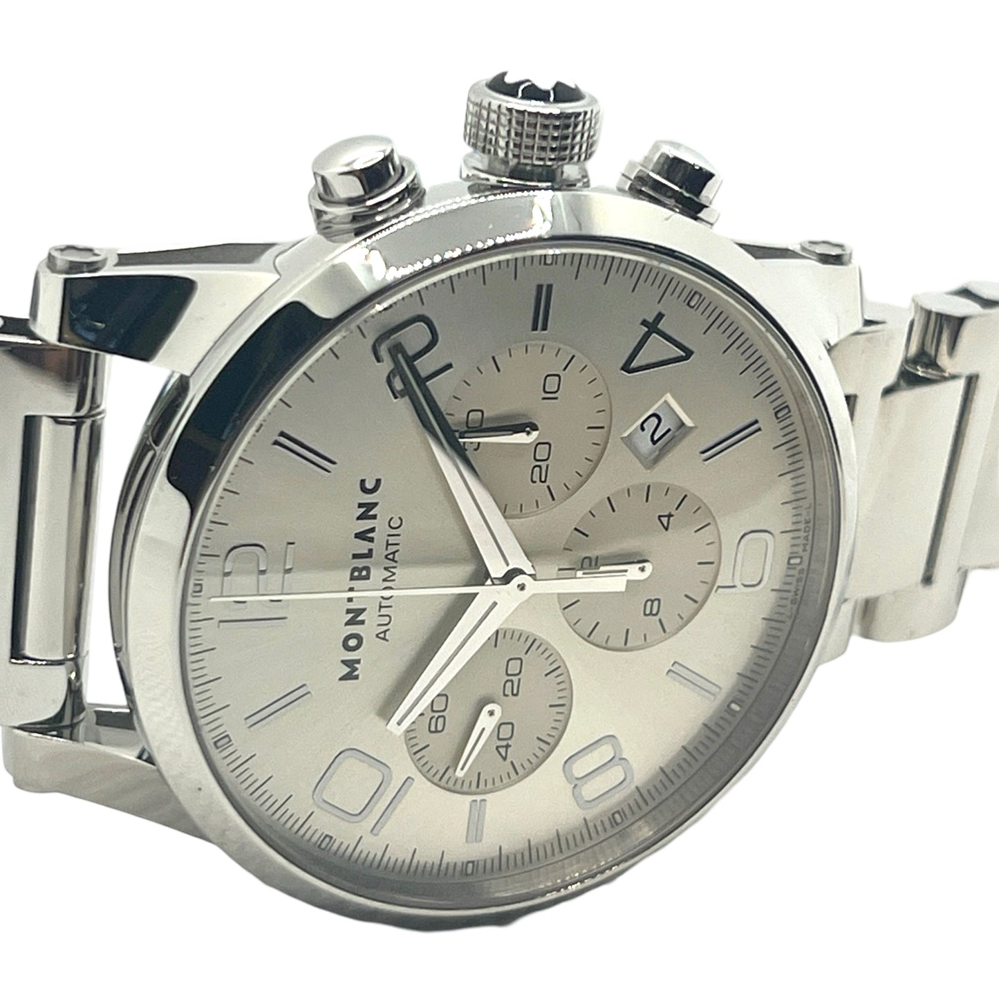 Montblanc Timewalker Automatic Chronograph Silver Dial Stainless Steel Bracelet Ref.7260