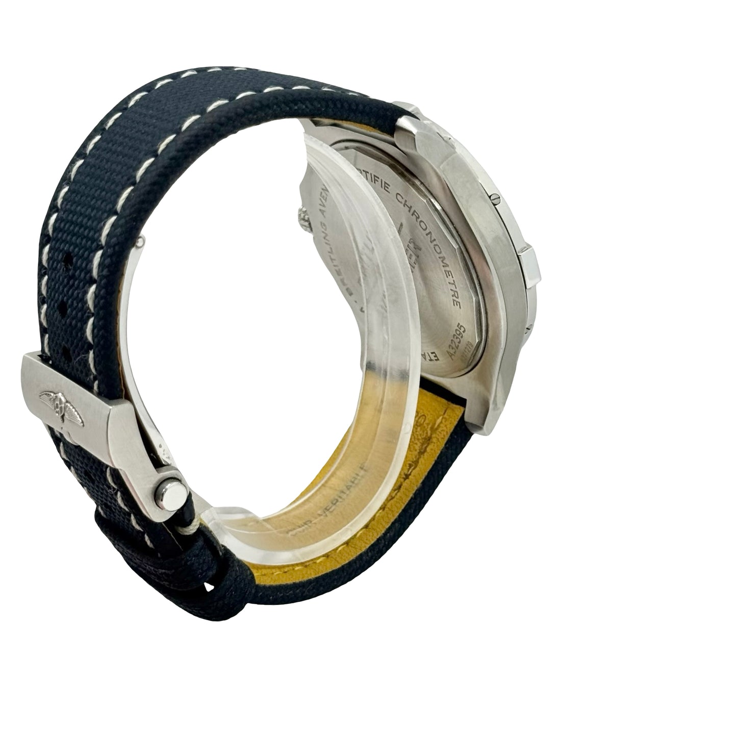 Breitling Avenger GMT 45 Automatic Blue Dial Blue Calfskin Leather Strap A32395 Pre-Owned