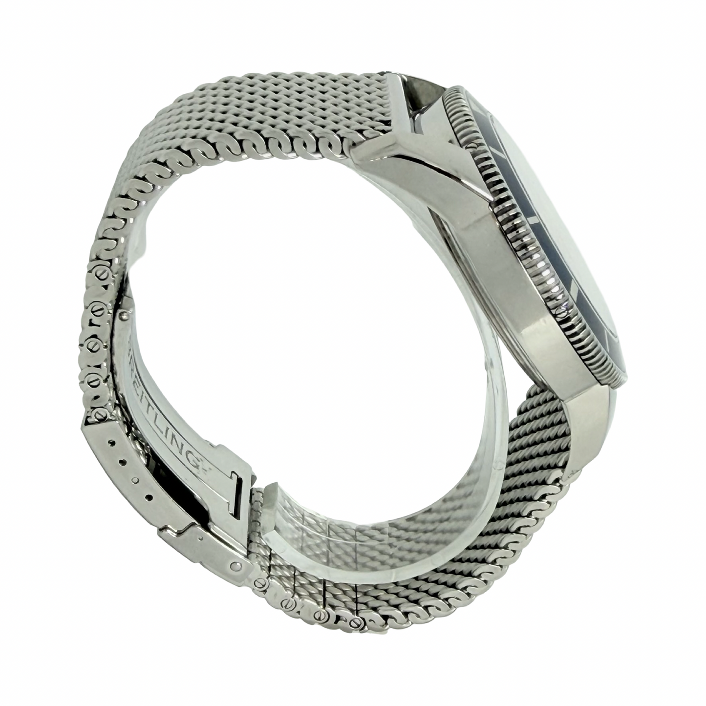 Breitling SuperOcean Heritage 46 Special Edition Blue Dial Stainless Steel Mesh Bracelet A17320