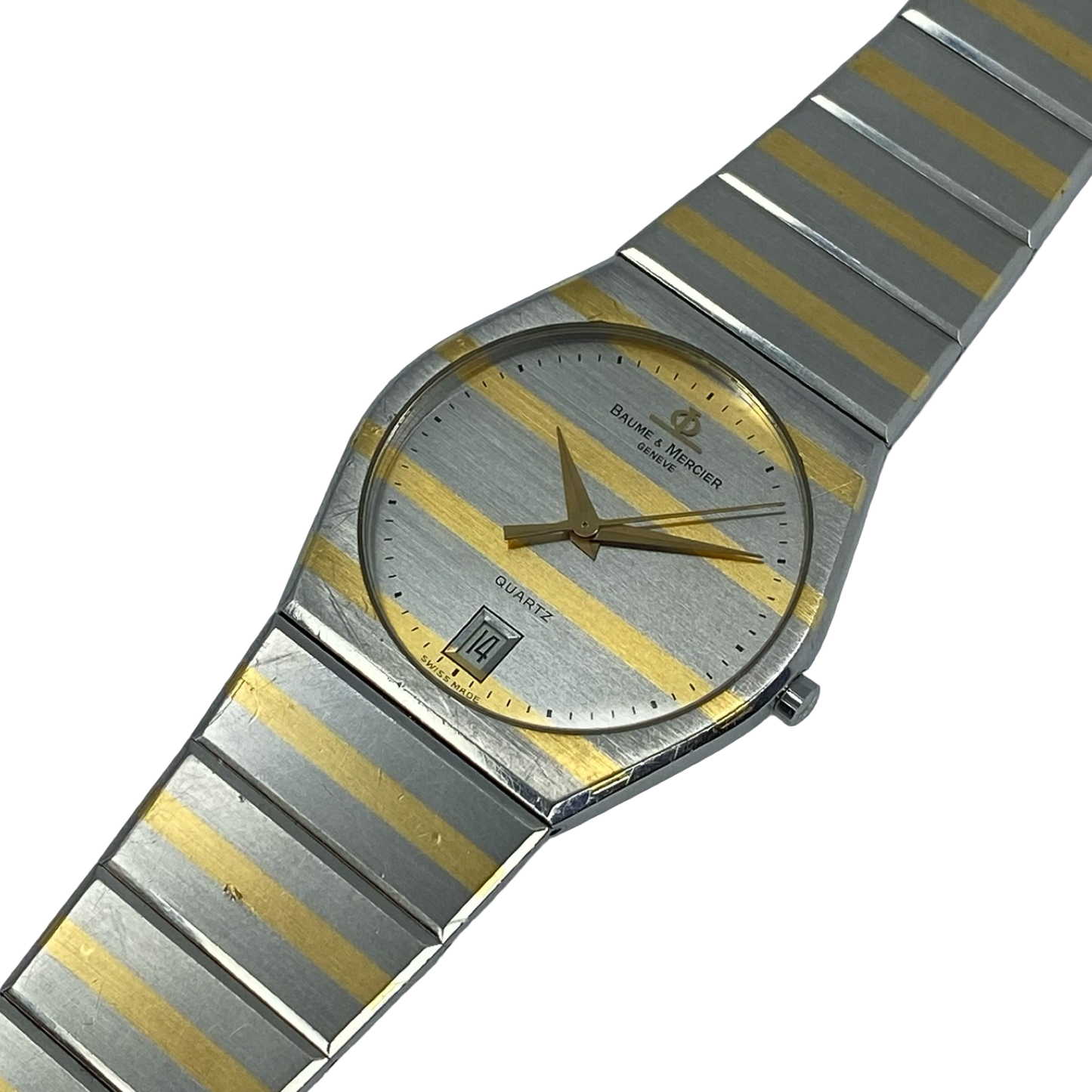 Baume & Mercier Classique Monte Carlo "Zebra" Quartz Gold/Silver Tone Stainless Steel 5123.038