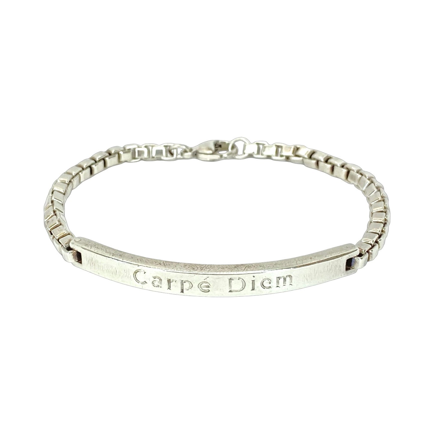 Estate Jewelry Tiffany & Co 925 Silver Venetian Link ID Bracelet