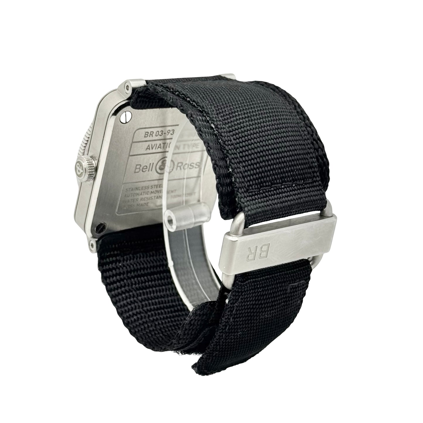 Bell & Ross BR-03 GMT Black 42 MM Ref: BR0393-BL-ST/SCA