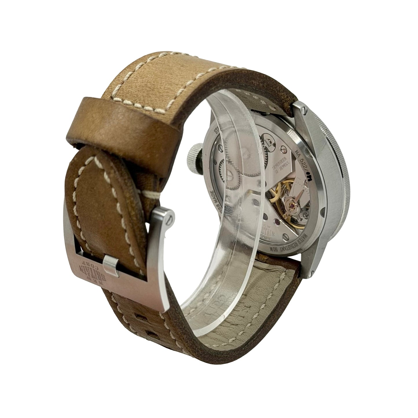New Britain Corp Watch Limited Edition Manual Wind Silver Dial NA522 Pre-owned