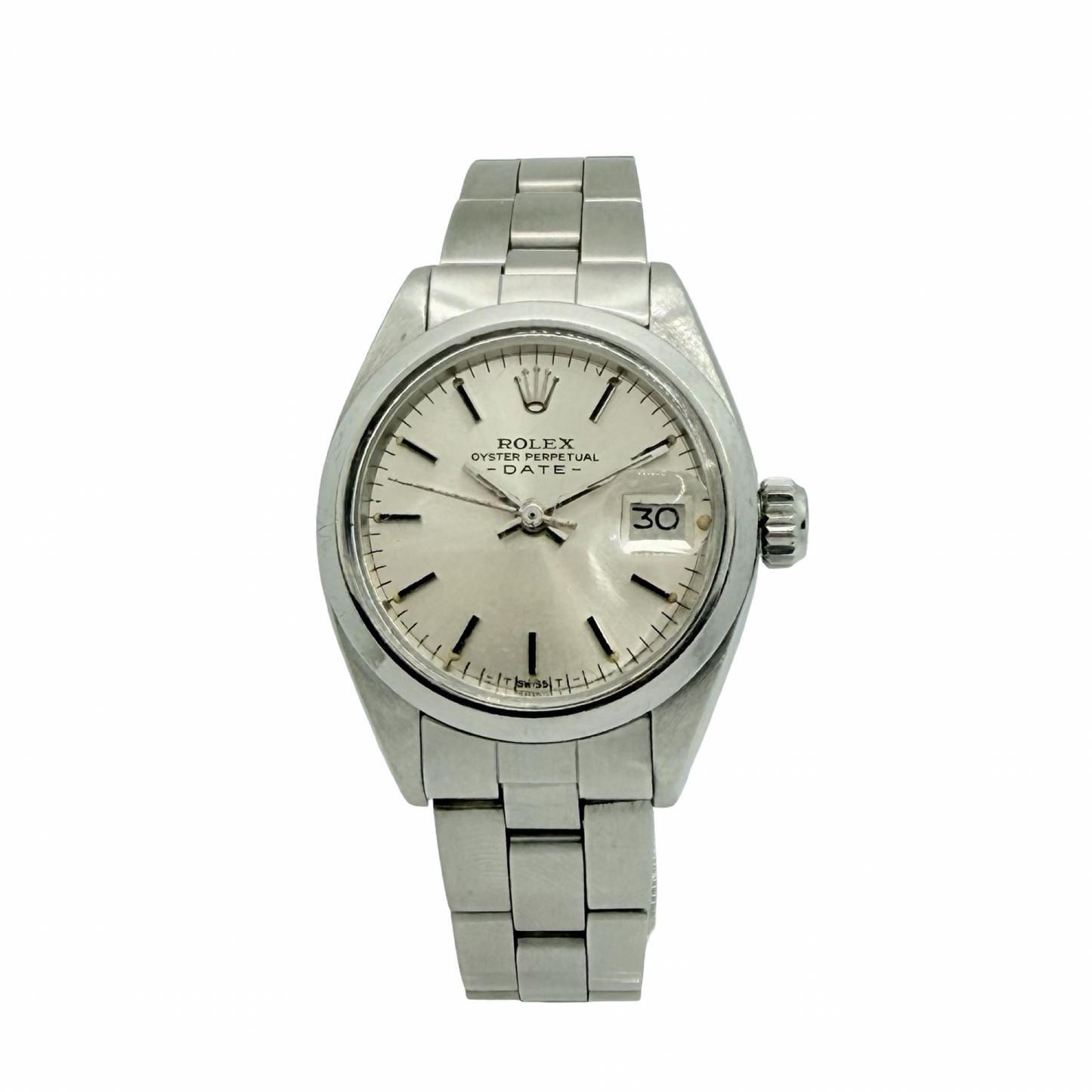 Rolex Oyster Perpetual Date 26mm Silver Dial Stainless Steel Oyster Bracelet 6916