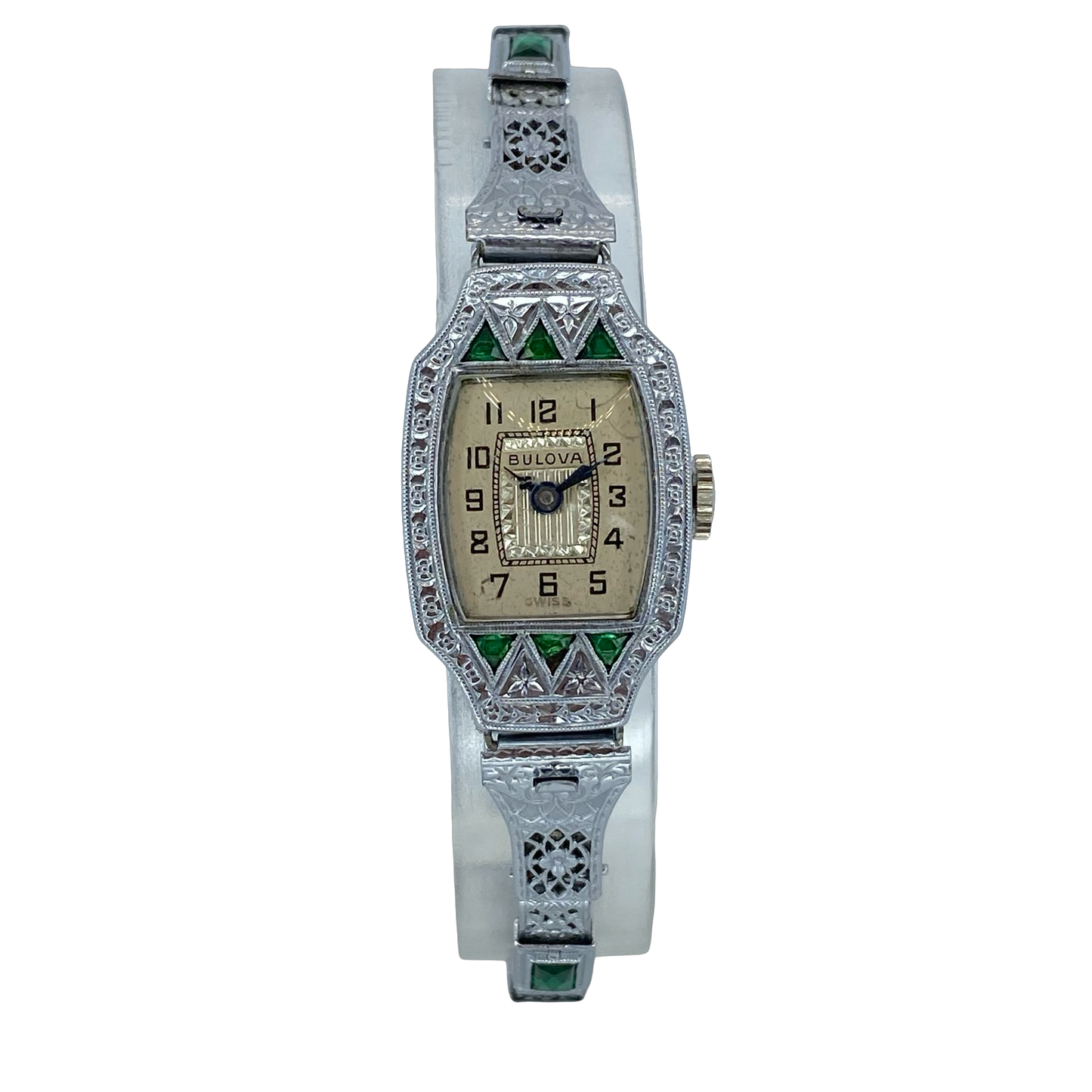 Bulova Vintage Miss Liberty Art Deco Manual Wind Watch