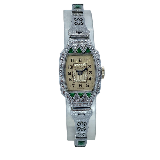 Bulova Vintage Miss Liberty Art Deco Manual Wind Watch