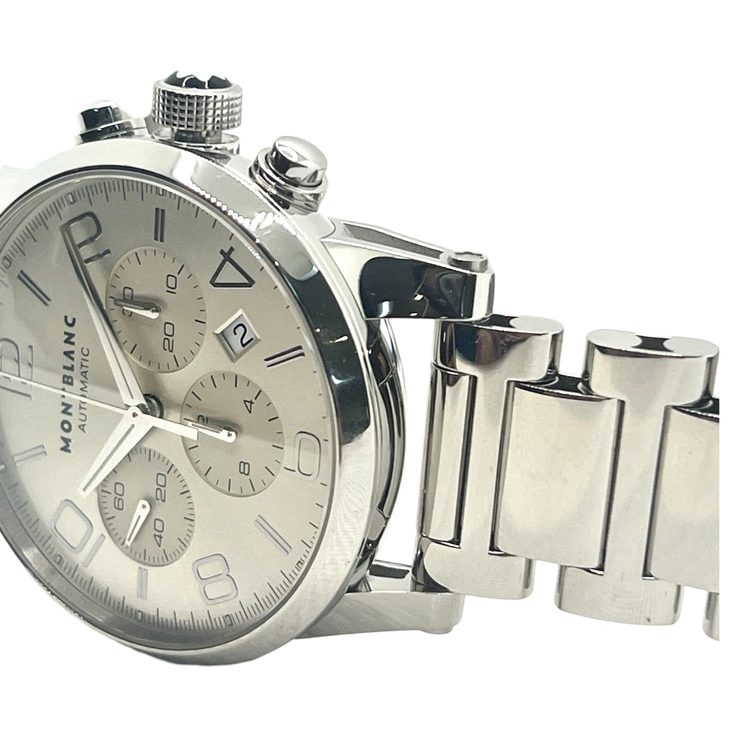 Montblanc Timewalker Automatic Chronograph Silver Dial Stainless Steel Bracelet Ref.7260