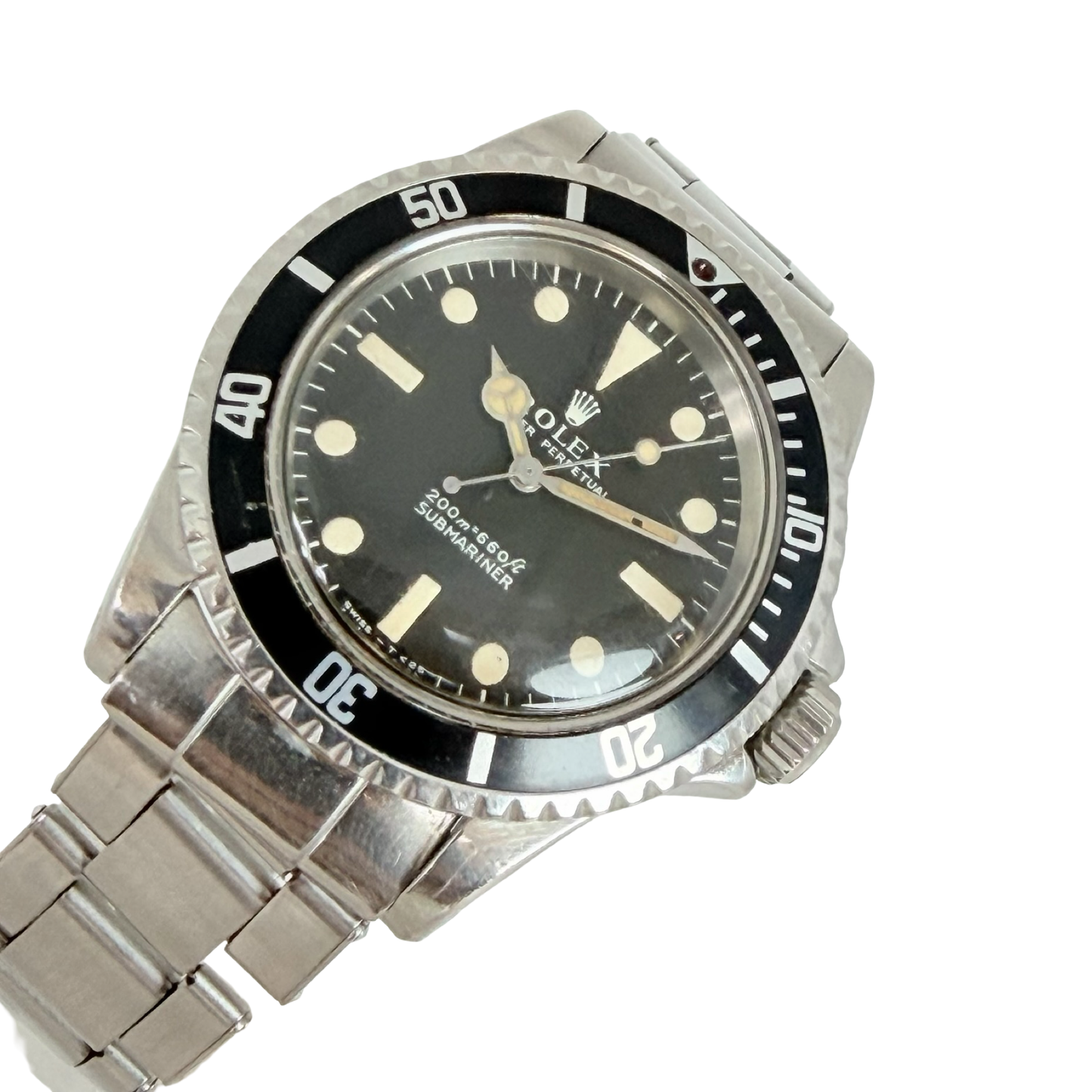 Rolex Submariner No Date 40mm Black Dial Riveted Stainless Steel Bracelet Ref.5513