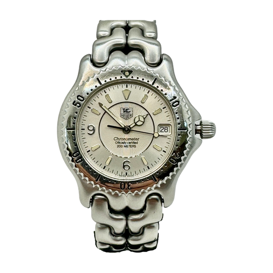 TAG Heuer S/EL Mens Automatic Chronometer Silver Dial Stainless Steel Bracelet WG5112-PO