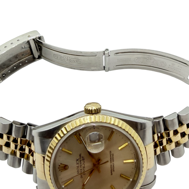 Rolex Datejust 36mm 18K Gold and Steel Silver Dial 16233 C.1990-91