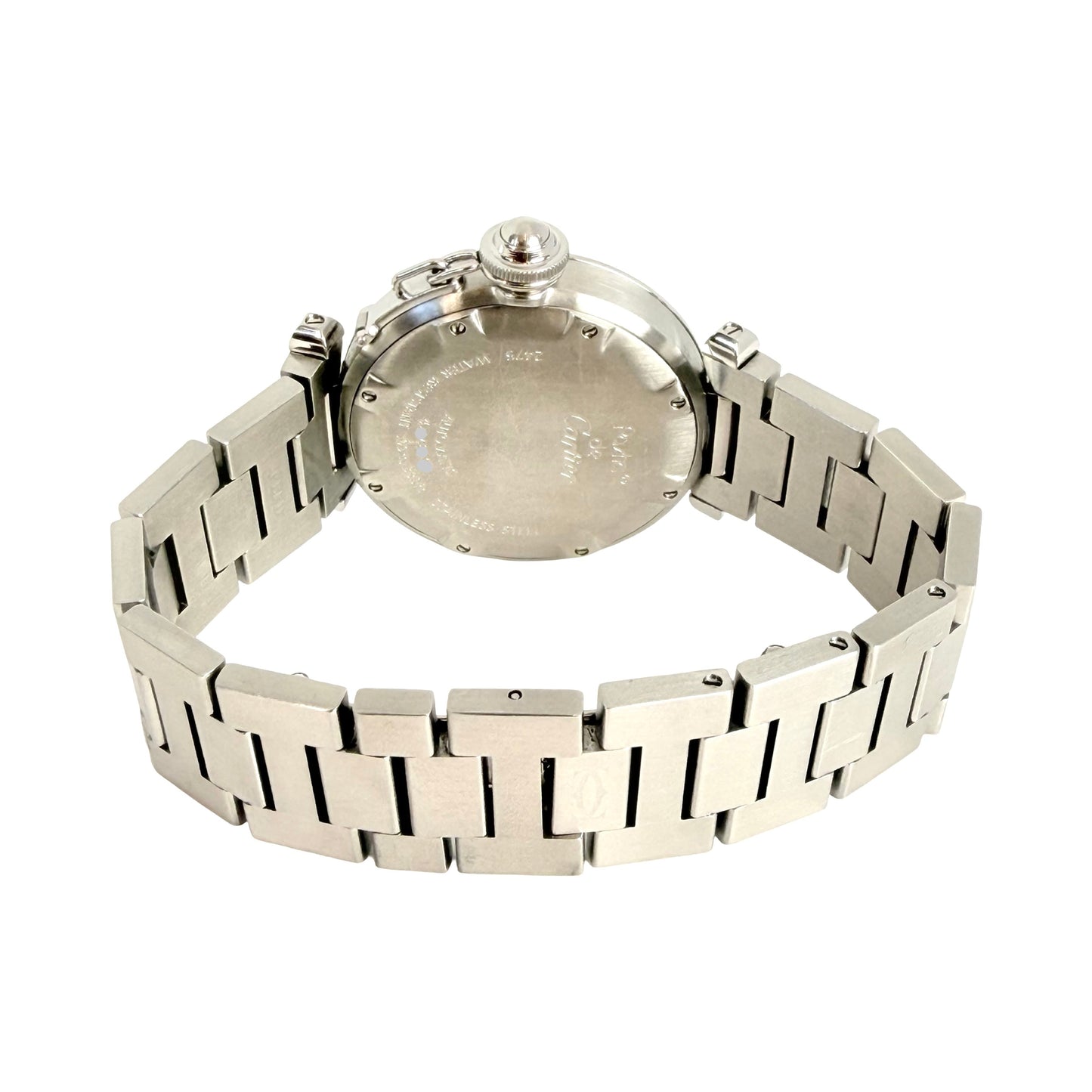Cartier Pasha C Big Date 35mm Automatic White Dial Stainless Steel 2475