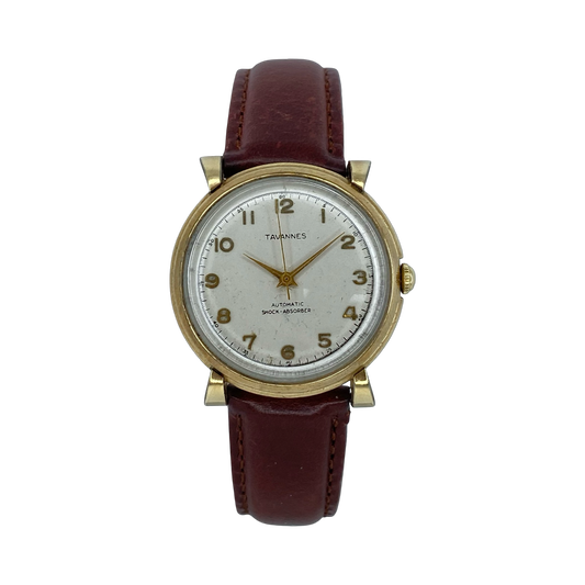Vintage Tavannes Automatic Shock Absorber Watch 33mm C.1948