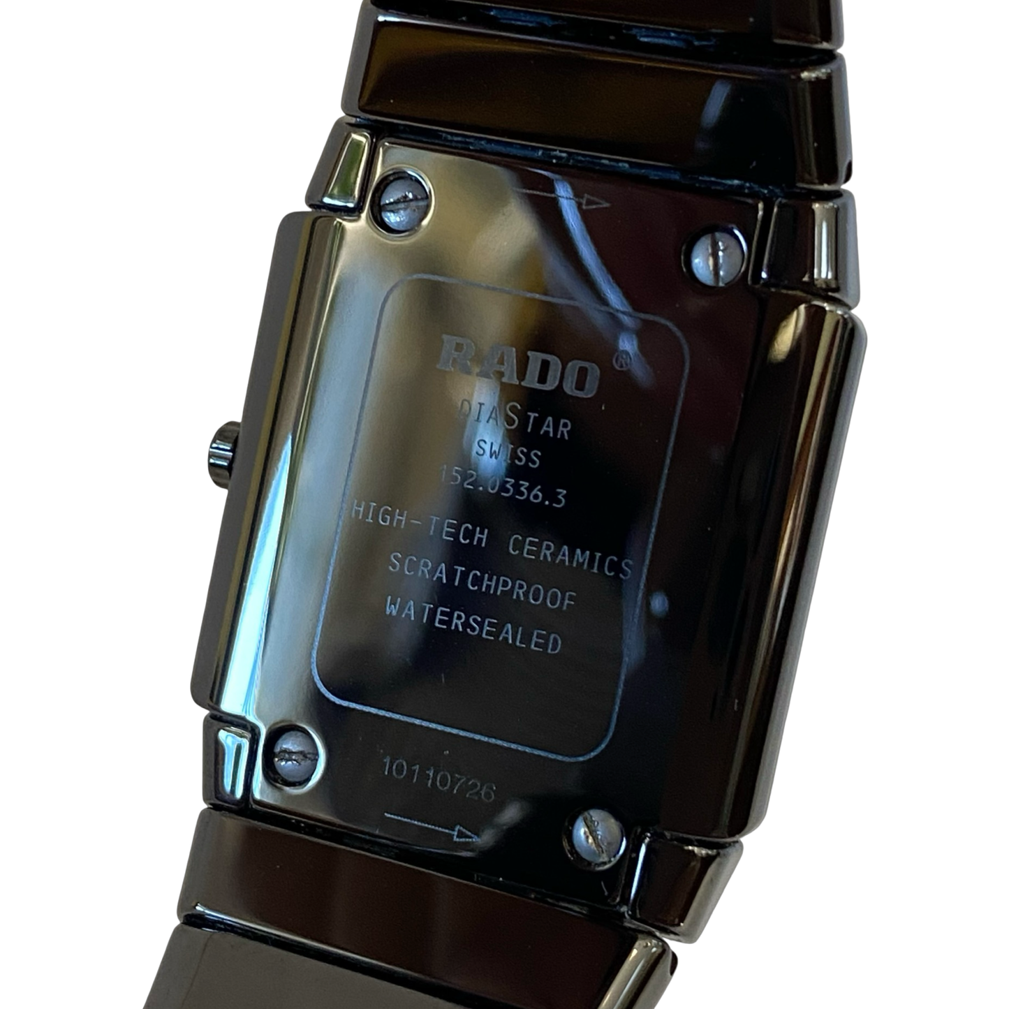 Rado Diastar Sintra Jubilé High-Tech Ceramic 28mm Mid Size Black/ Black Diamond Dial R13336732