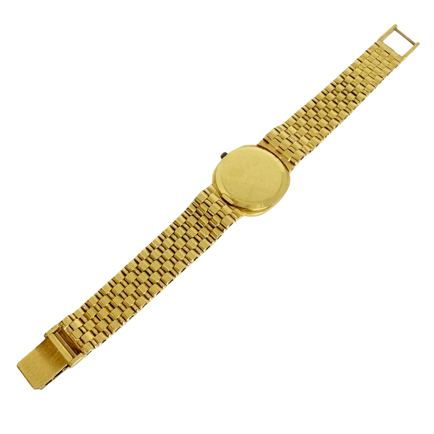 Bucherer Women's Cushion Bark 18K Yellow Gold Quartz with Bark Integrated Bracelet 8325-5