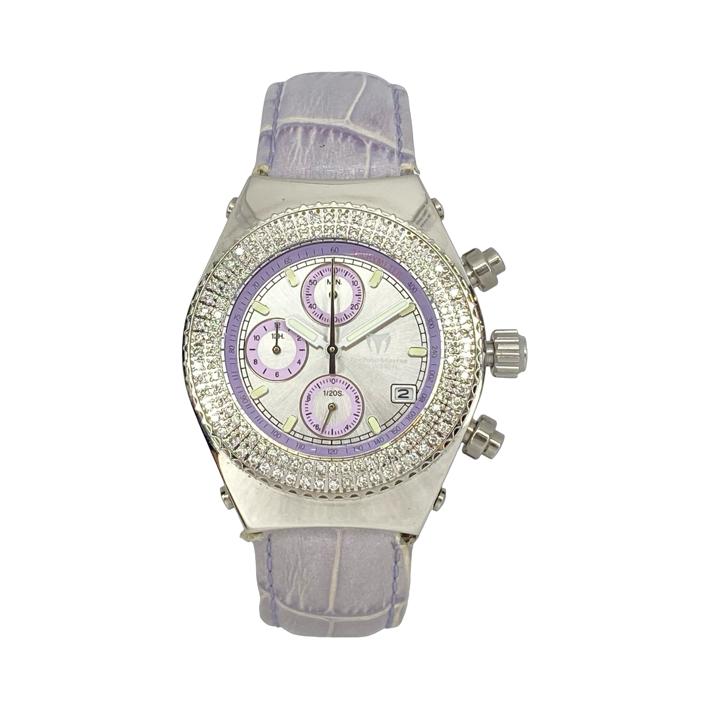 TechnoMarine TechnoDiamond Quartz Chronograph Diamond Bezel