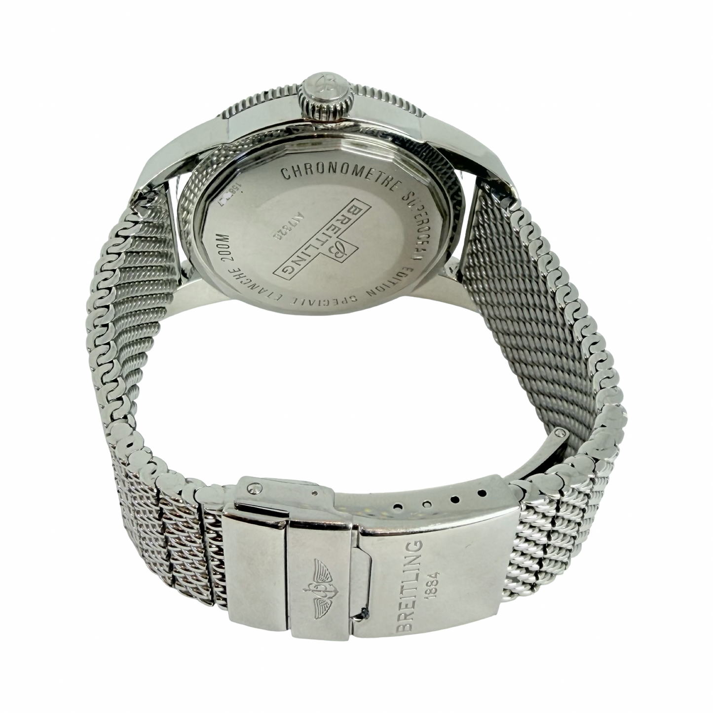 Breitling SuperOcean Heritage 46 Special Edition Blue Dial Stainless Steel Mesh Bracelet A17320