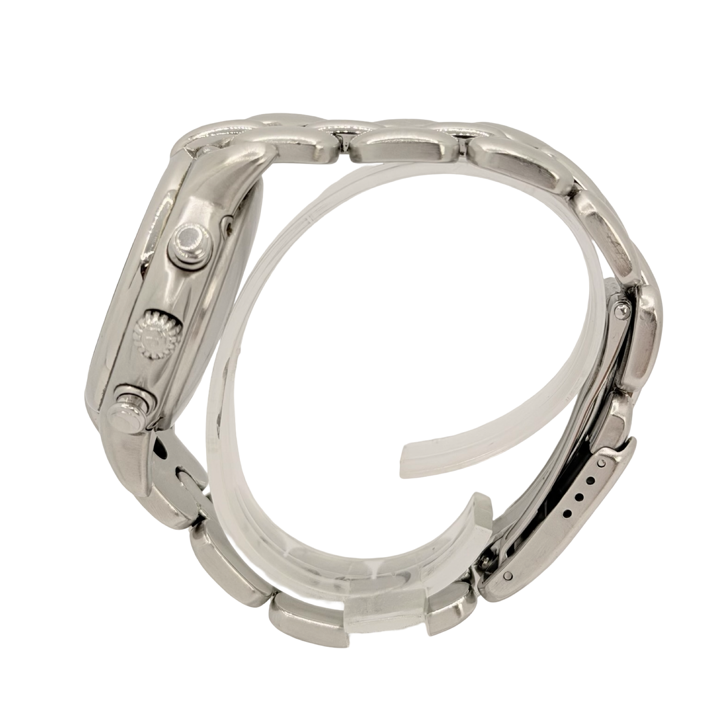 BertoLucci Pulchra Automatic Chronograph 38mm White Dial Steel Bracelet Ref. 664 41-94310