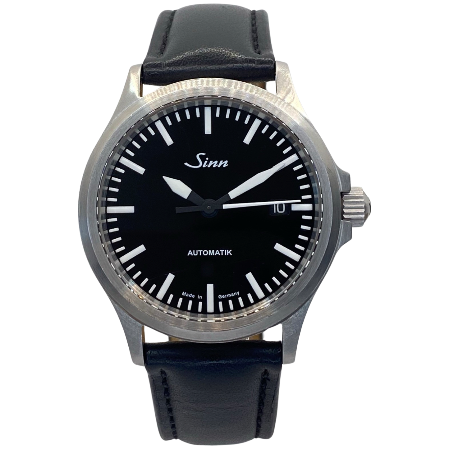 Sinn 556i Automatic Black Dial Black Leather Strap